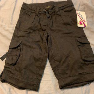 Wearever Girl long cargo pants black 7 NWT